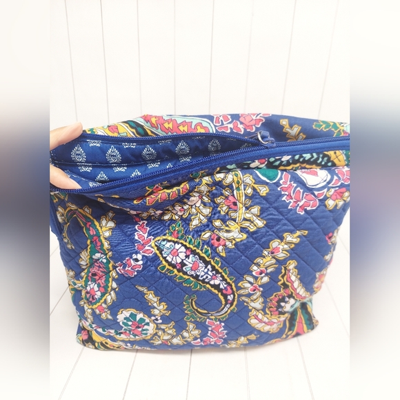 Vera Bradley Blue Romantic Paisley Messenger Women's Bag - Picture 7 of 15